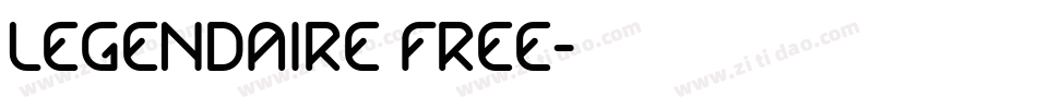 Legendaire FREE字体转换